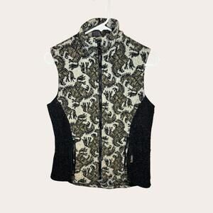 Vintage 90's Tokiot Kerrits Women's Small Fleece Vest with Horse Pattern